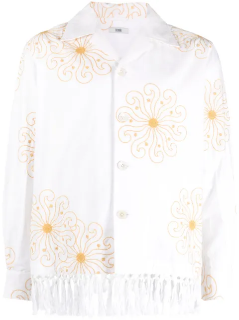 BODE Soleil Fringe long-sleeved shirt