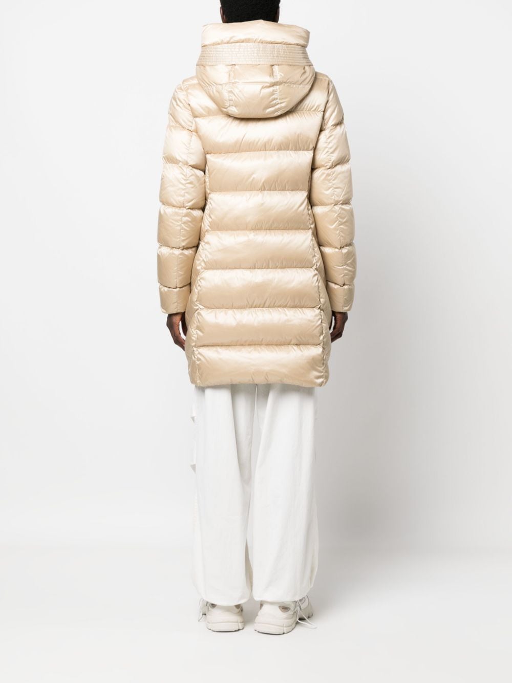 Shop Parajumpers Marion Quilted Hooded Jacket In Neutrals