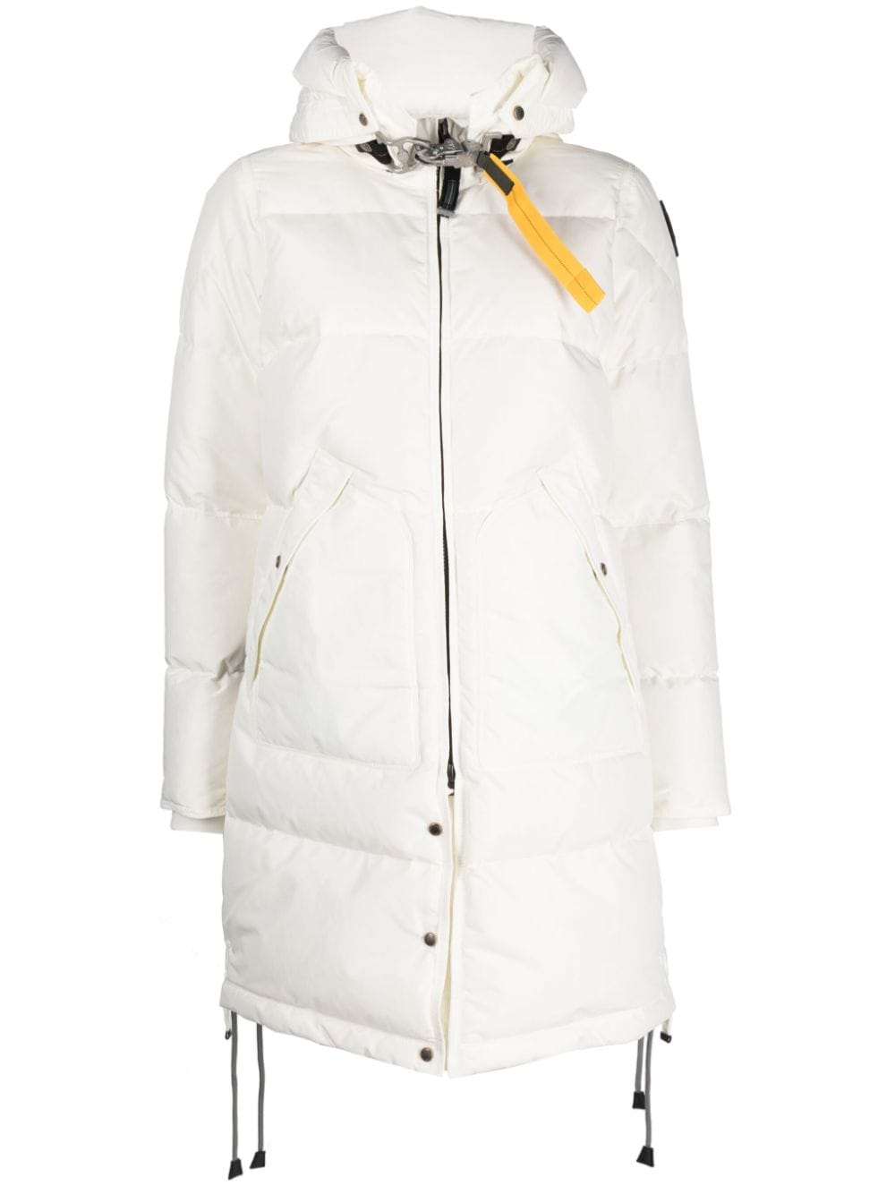Shop Parajumpers Long Bear Down Coat In White