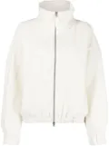 Parajumpers Minori logo-patch bouclé jacket - White