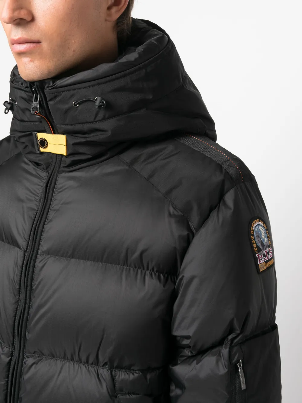 Parajumpers Hooded Padded Jacket In Black