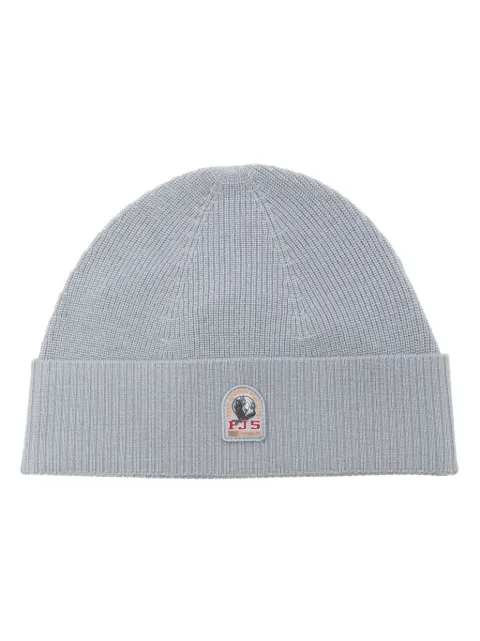 Parajumpers logo-patch ribbed-knit beanie