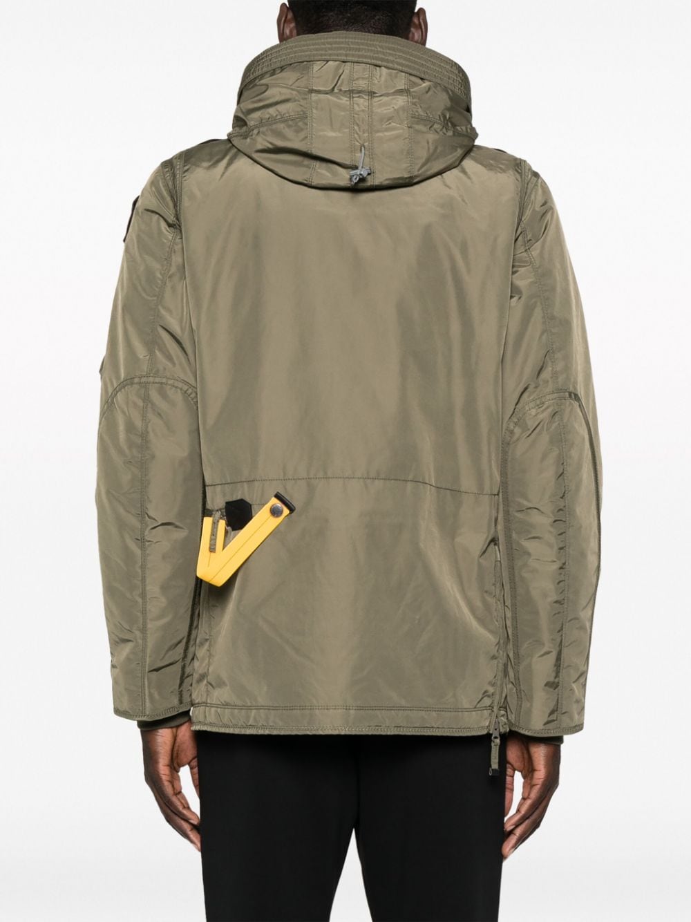 Shop Parajumpers Military Hooded Jacket In Green
