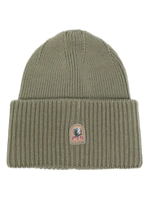 Parajumpers logo-patch ribbed-knit beanie