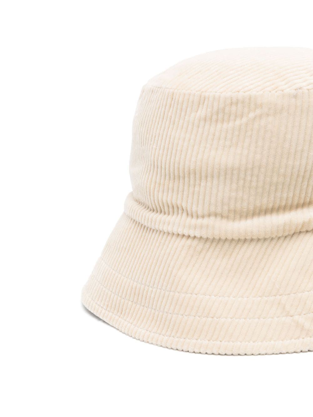 Parajumpers logo-patch corduroy bucket hat - Beige