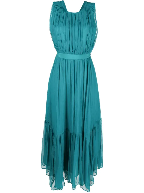 ulla johnson blue silk dress Ulla Johnson silk nadya dress