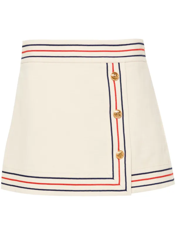 Gucci striped border Mini Skirt Neutrals FARFETCH CA