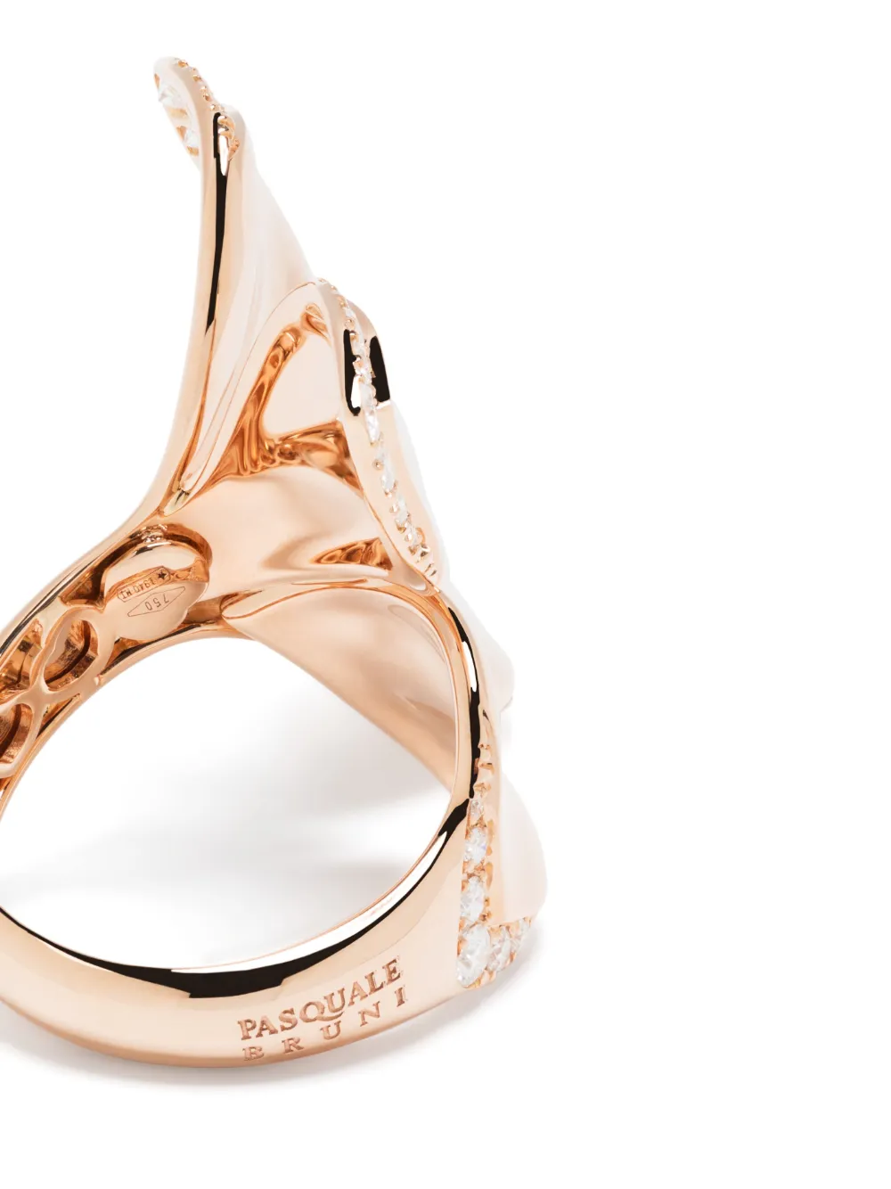 Pasquale Bruni Anello Giardini Segreti in oro rosa 18kt con diamanti | Alta gioielleria | Image 4