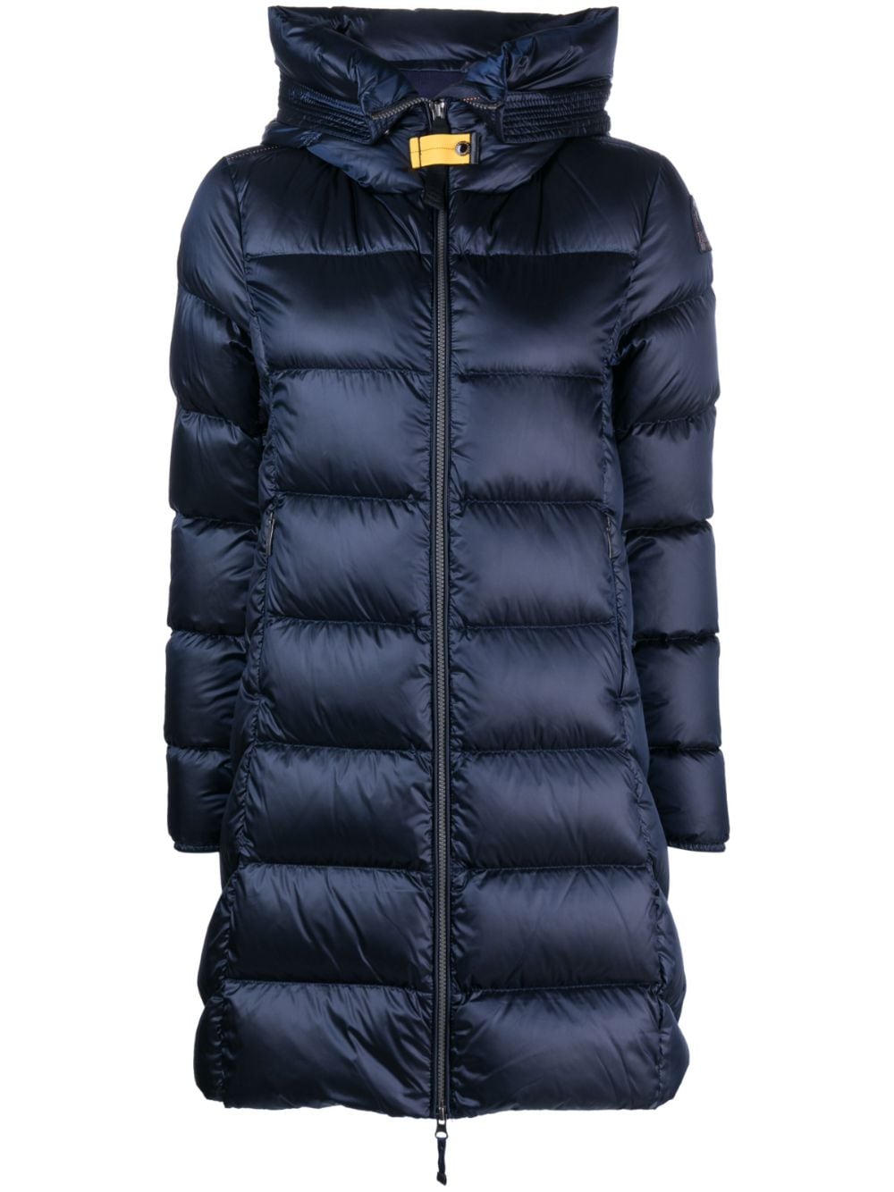 Parajumpers Marion Logo-patch Puffer Coat In Blue