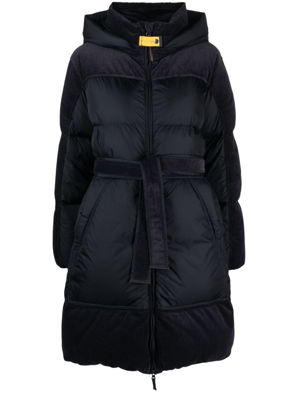 Parajumpers Interstellar Belted Padded Coat In Blue