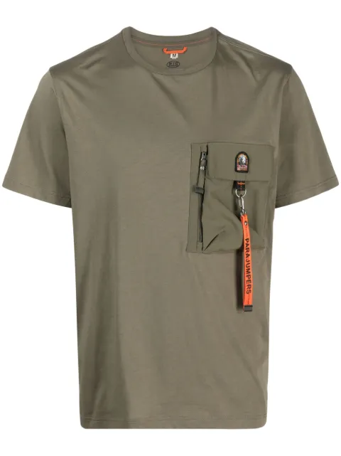 Parajumpers logo-strap cotton T-shirt