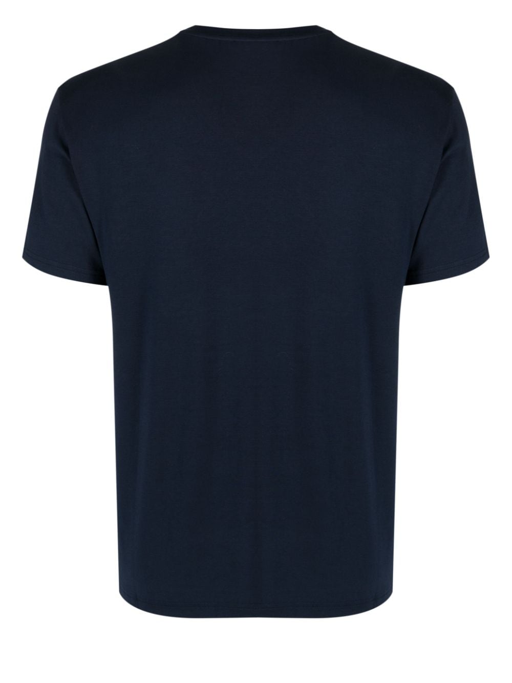 Emporio Armani logo-embroidered V-neck T-shirt - Blauw