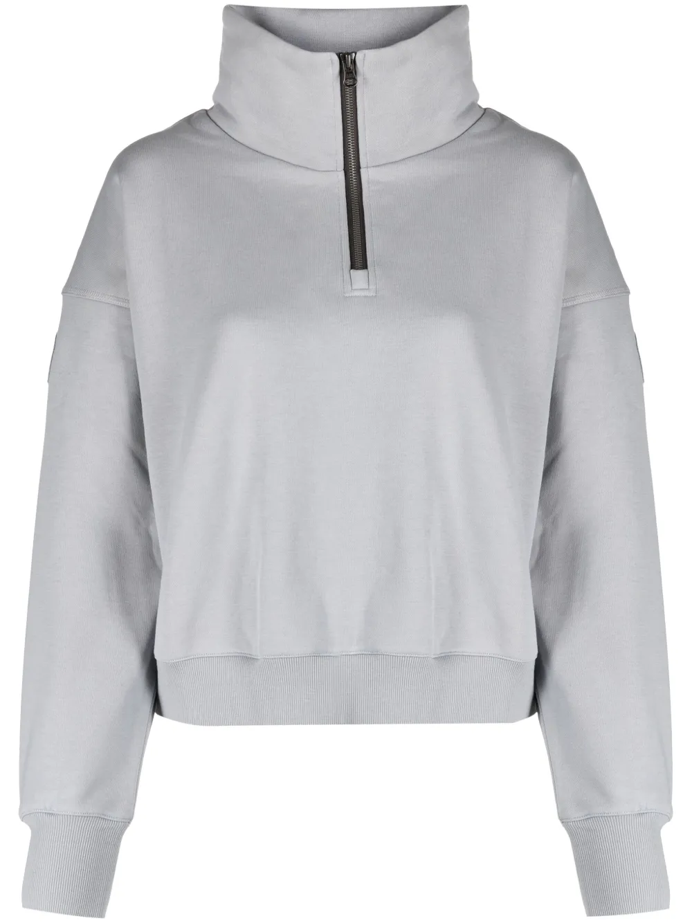 Parajumpers Alida Logo-embroidered Long-sleeve Sweatshirt In Grey
