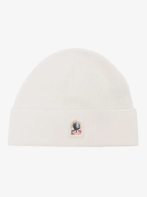 Parajumpers bonnet en maille nervurée à patch logo