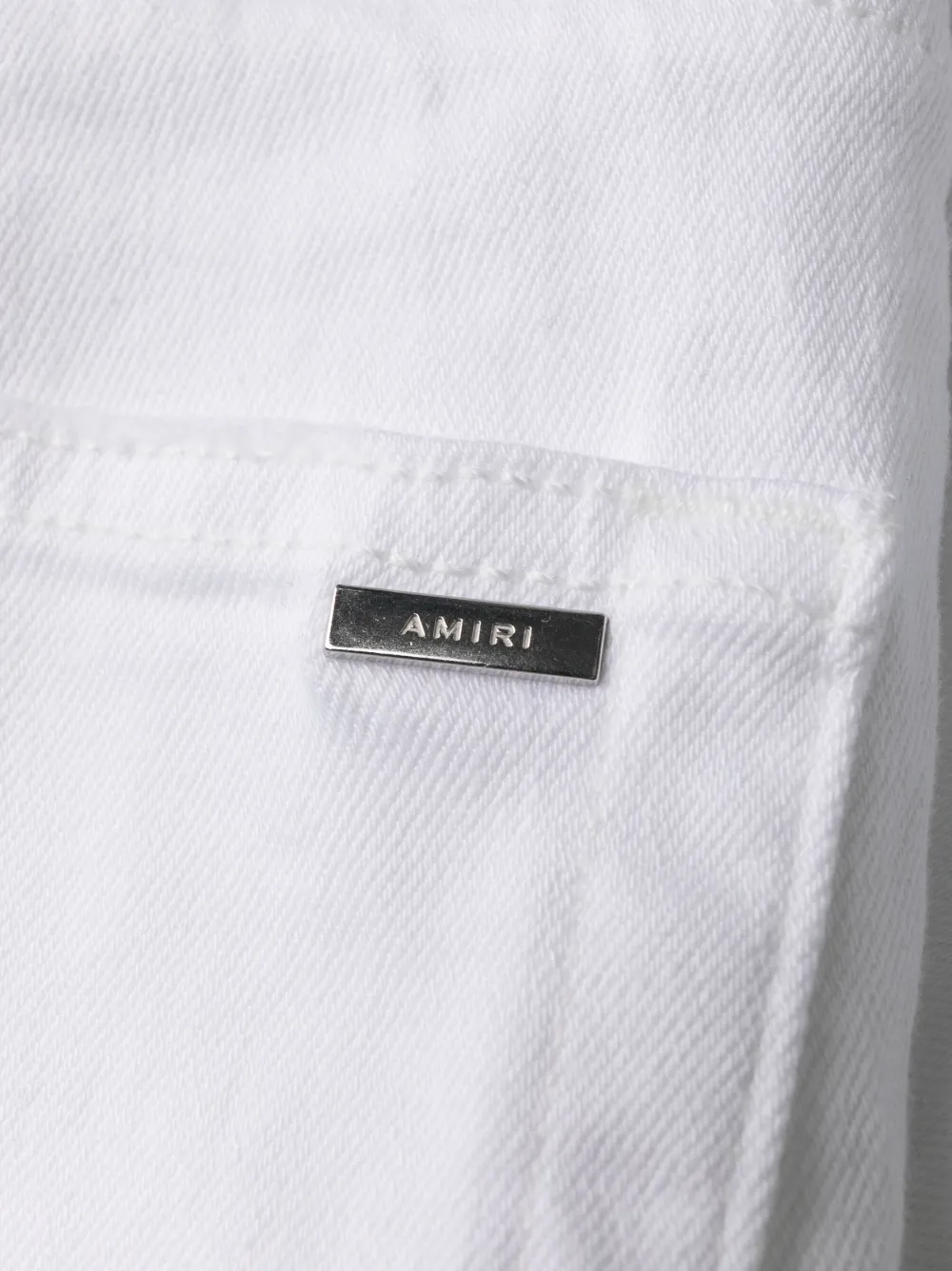 Amiri Logo Plaque Skinny Jeans Farfetch