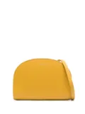 A.P.C. Demi Lune leather cross body bag - Yellow