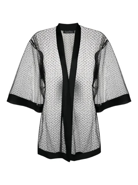 Carine Gilson Calais-Caudry lace sheer robe