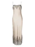 Carine Gilson Calais-Caudry lace silk gown - Neutrals