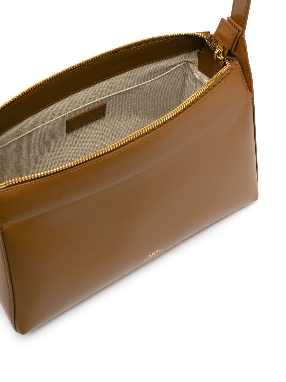 A.P.C Virginie Leather Shoulder Bag - Brown