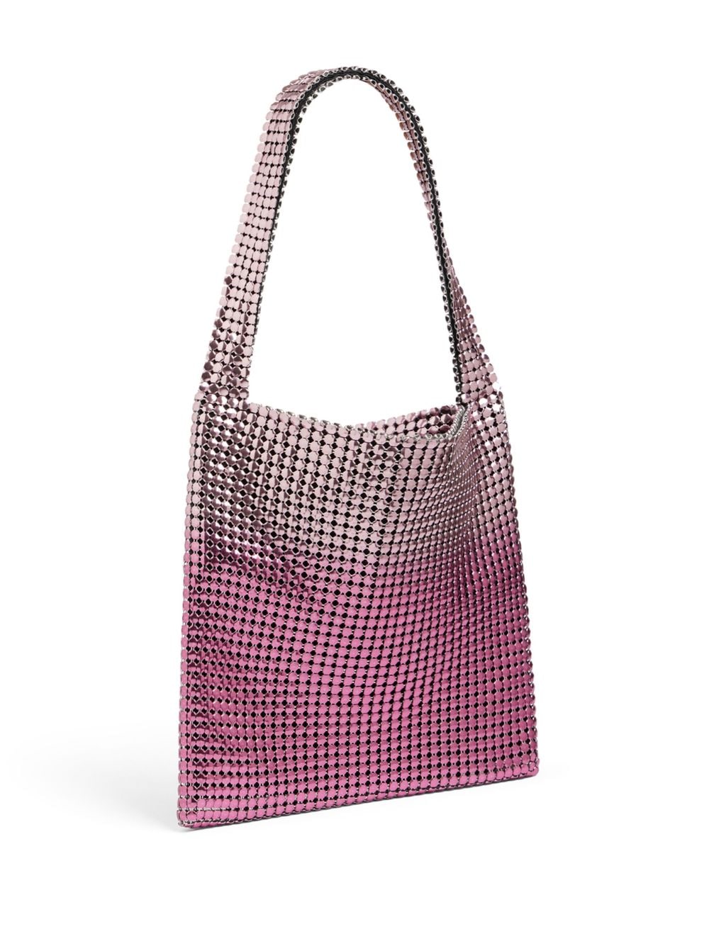 Shop Rabanne Pixel Metallic Hobo Tote Bag In Pink