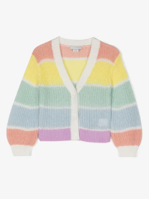 Stella McCartney Kids striped knitted cardigan