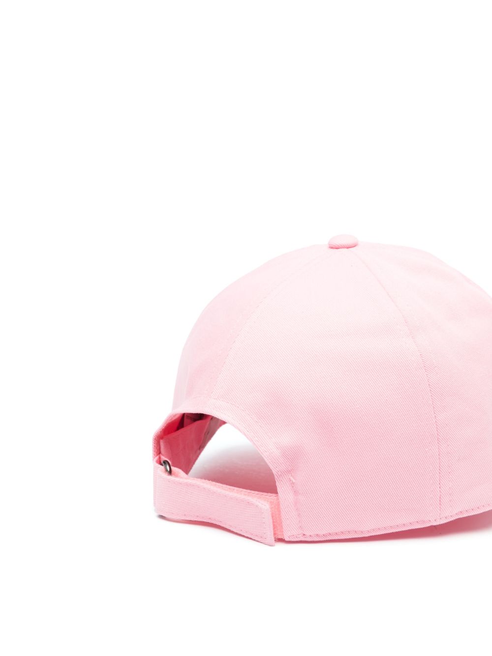 Moncler logo-patch cotton baseball cap - Roze