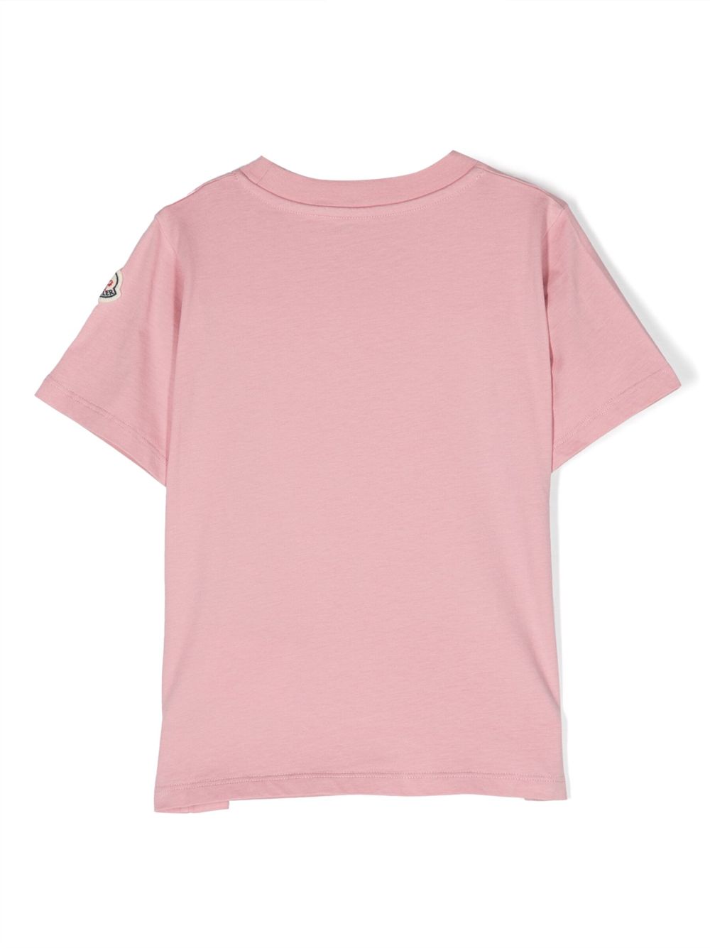 Moncler Enfant graphic-print cotton T-shirt - Roze