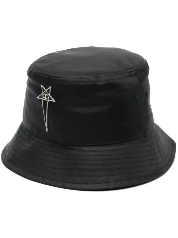 Rick Owens X Champion logo-patch Bucket Hat - Farfetch