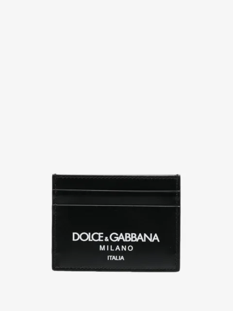 Dolce & Gabbana tarjetero con logo estampado