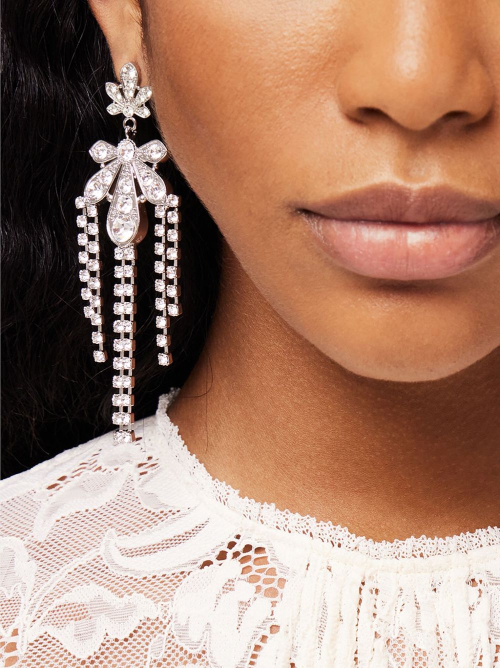 Rabanne chandelier crystal-embellished earrings Women