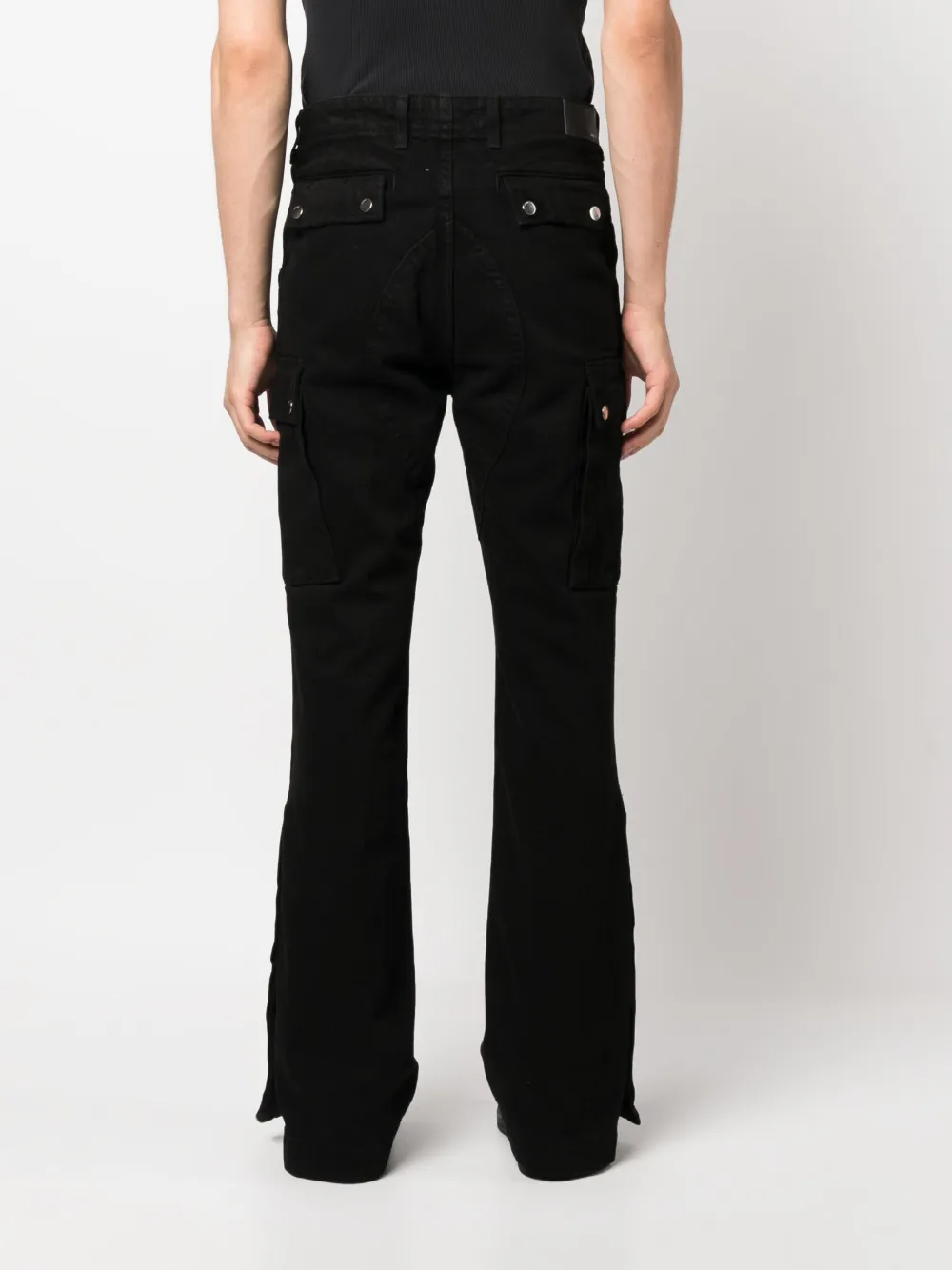 AMIRI M65 Cargo Kick Flare Jeans | Black | FARFETCH