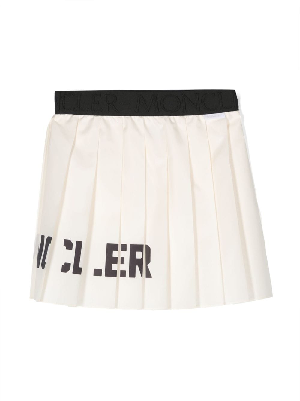 Image 2 of Moncler Enfant logo print pleated mini skirt