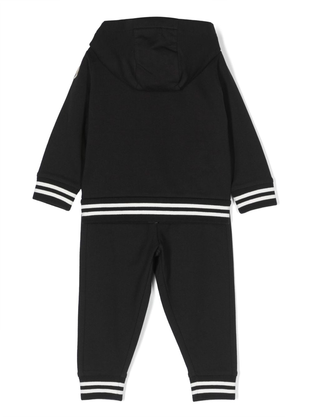 Moncler Enfant logo-patch stretch-cotton tracksuit - Zwart