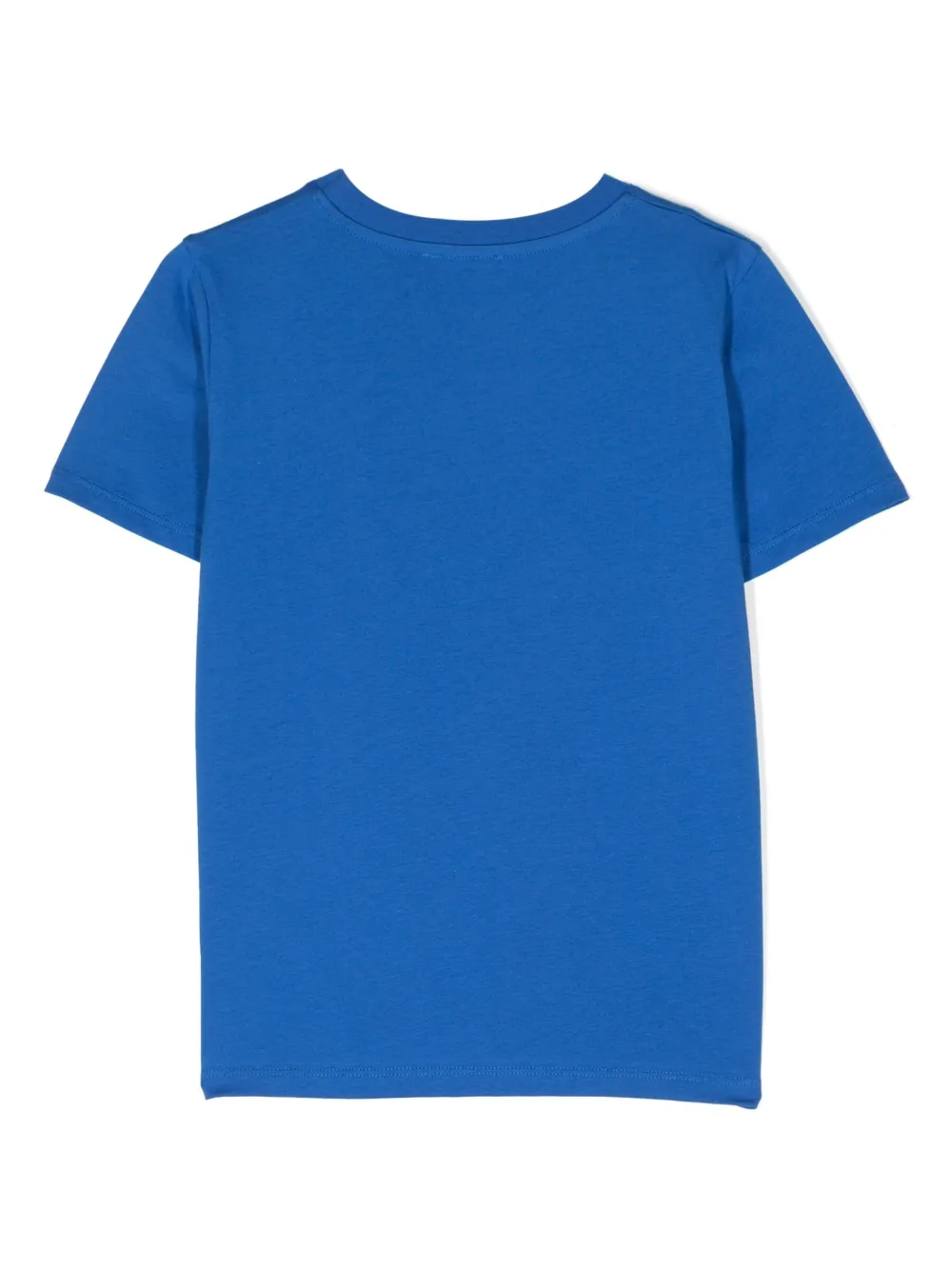 Balmain Kids logo-print cotton T-shirt - Blauw