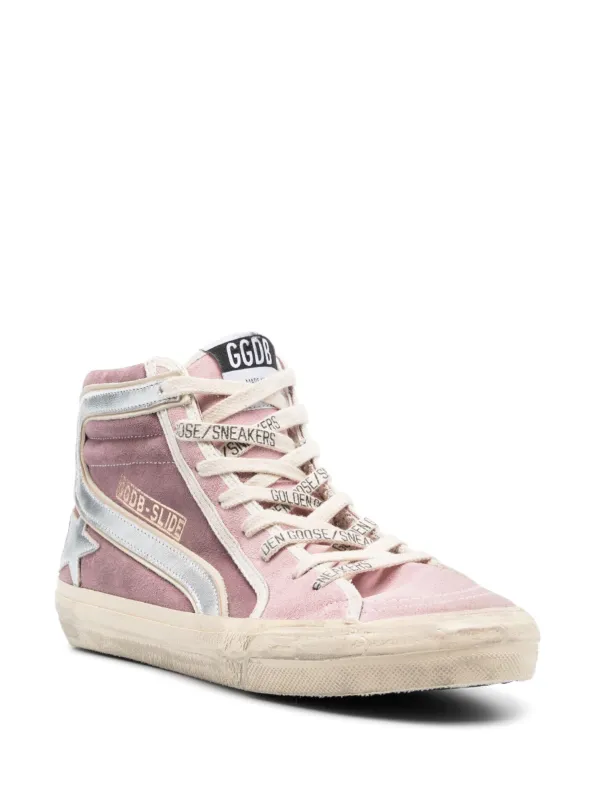Golden goose pink high tops shop