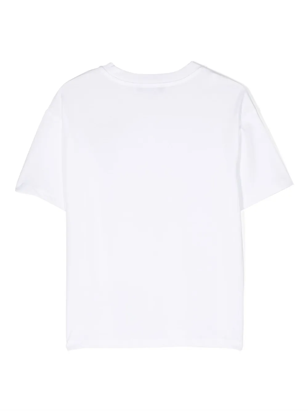 balmainkids Balmain Kids T-shirt met logoprint - Wit