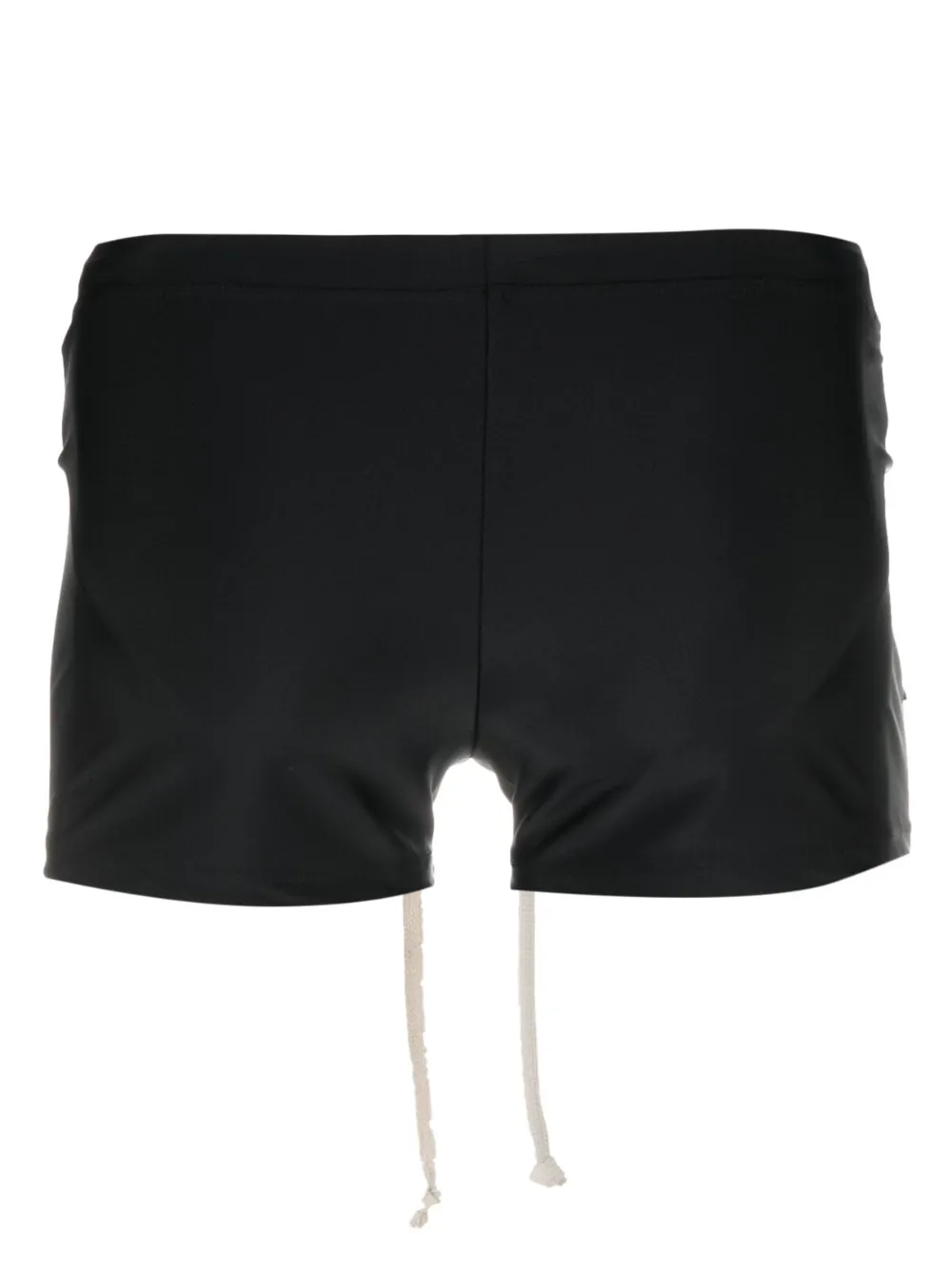 Rick Owens X Champion logo-patch drawstring-waist swim shorts - Zwart