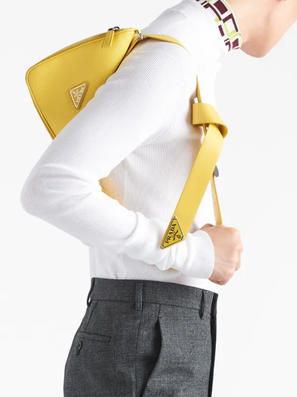 Prada Triangle ショルダーバッグ | イエロー | FARFETCH JP