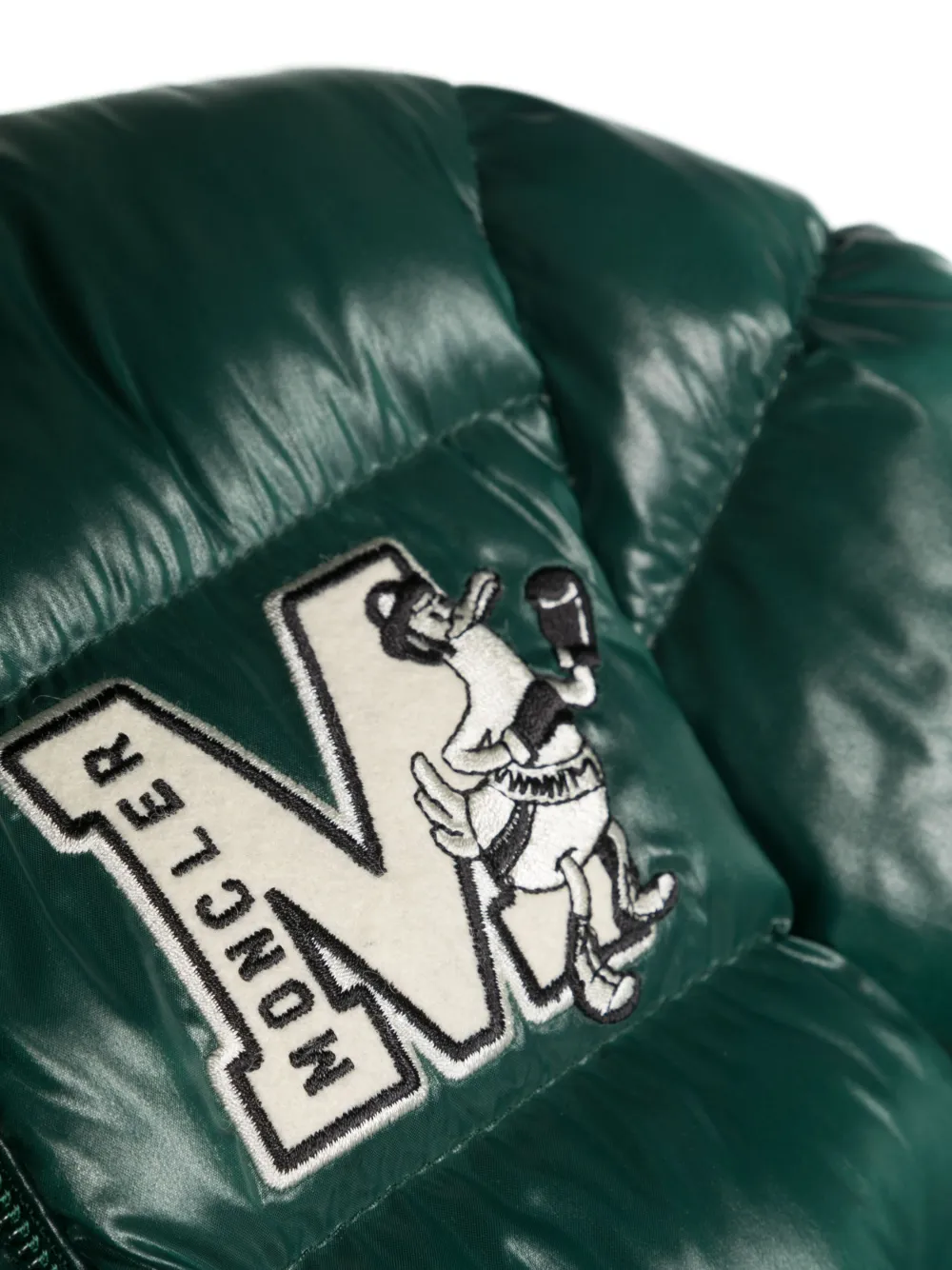 Moncler Enfant Logo-patch Puffer Coat - Green 