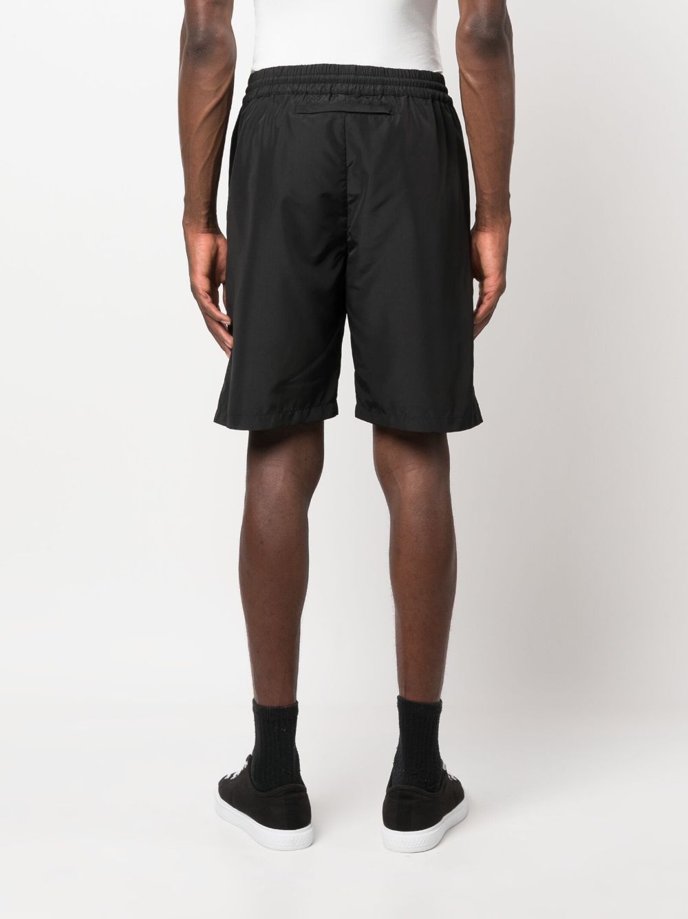 Shop Golden Goose Logo-print Track Shorts In Black