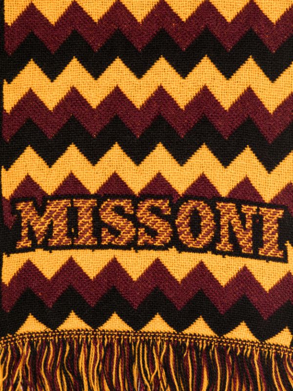 Missoni ロゴ フレイド スカーフ - Farfetch