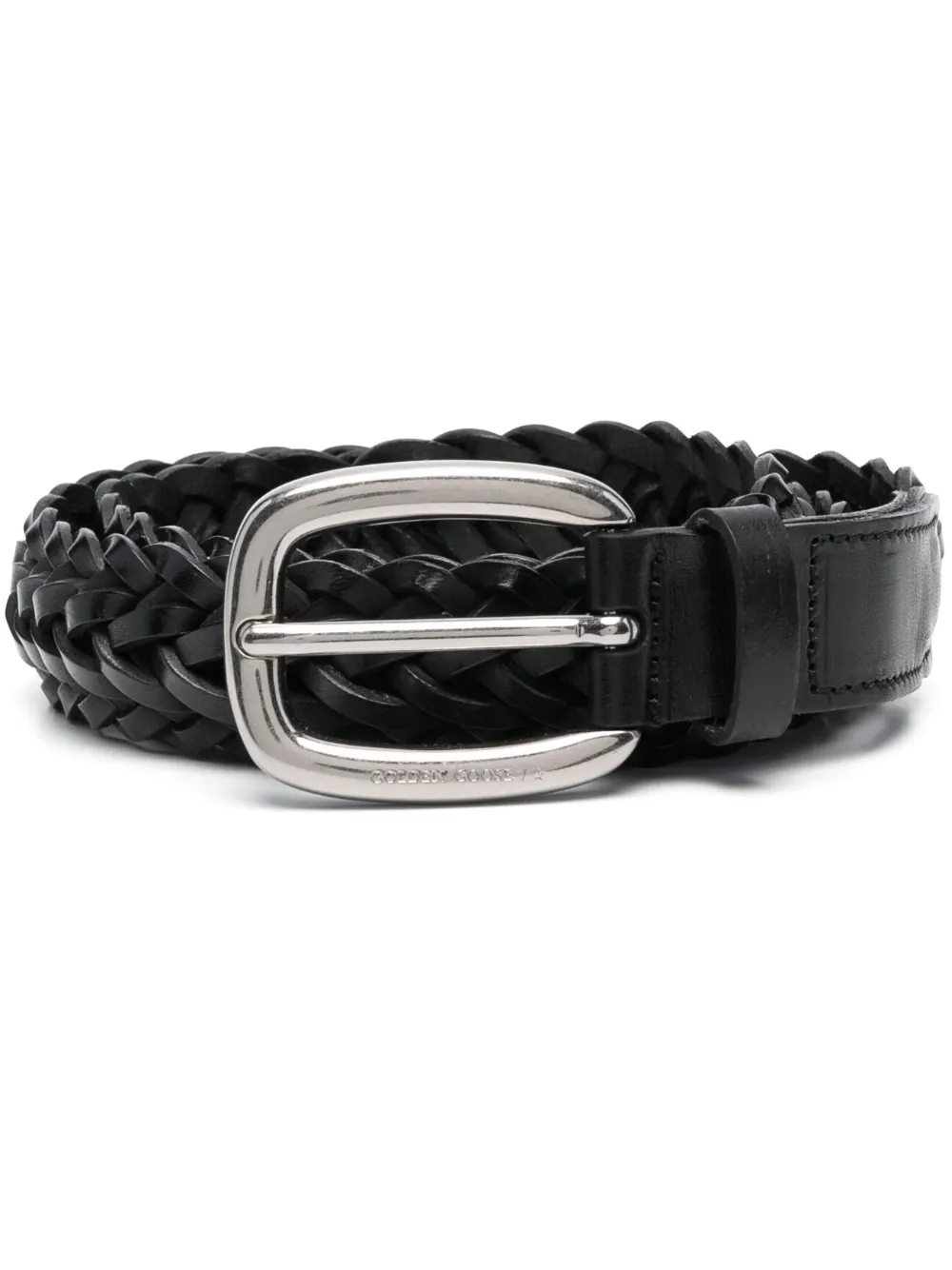 Golden Goose Interwoven-design Belt In Black