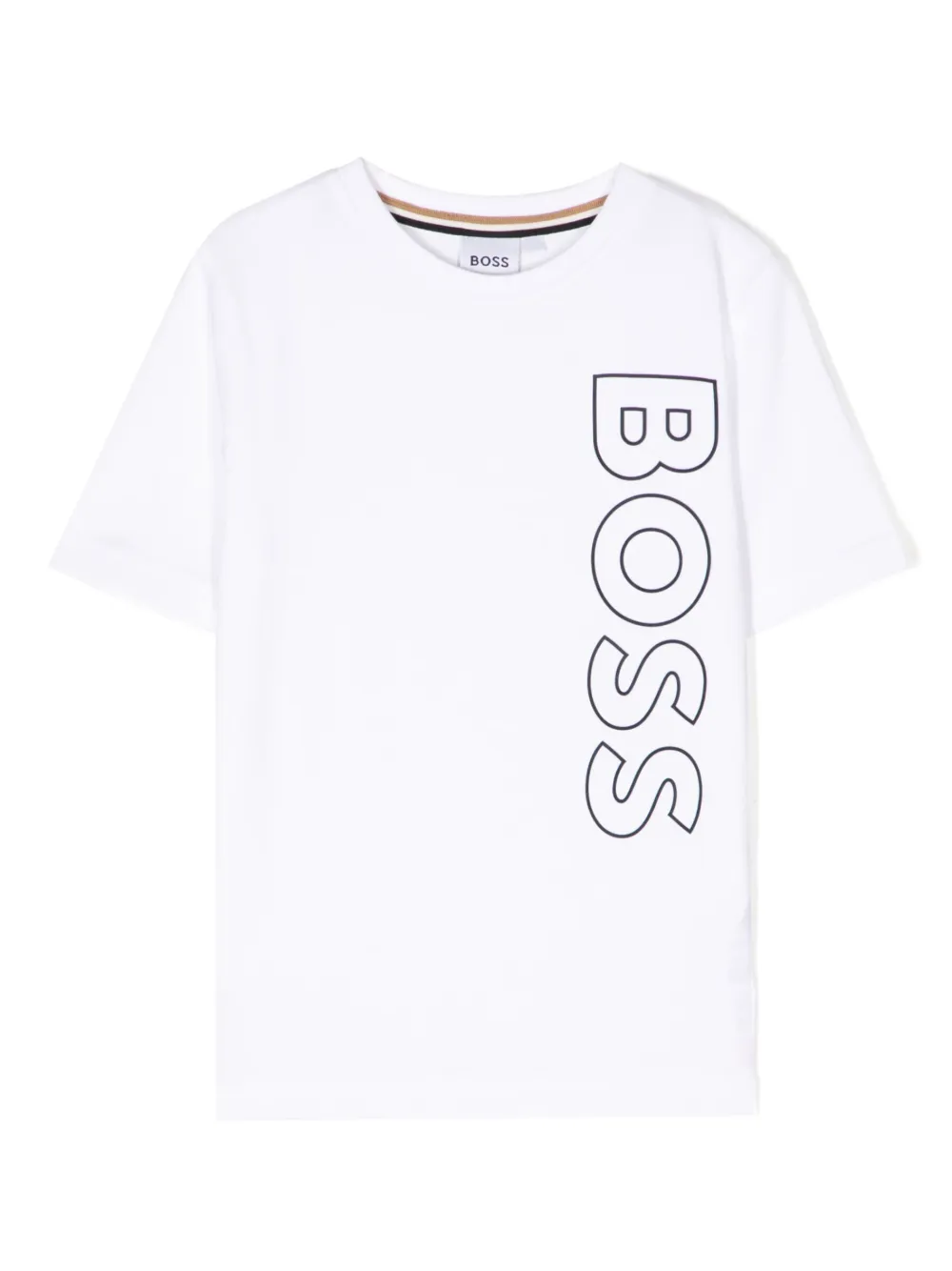 BOSS Kidswear logo-print crew-neck T-shirt | White | Image 1