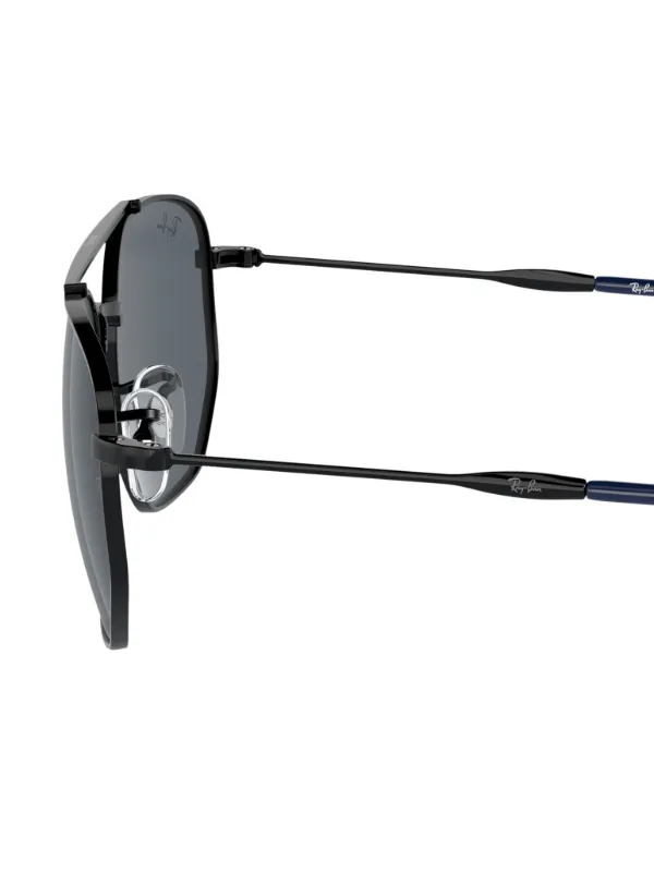 Ray-Ban ブラック スクエア サングラス Ray-Ban スクエアフレーム サングラス | ブラック | FARFETCH JP