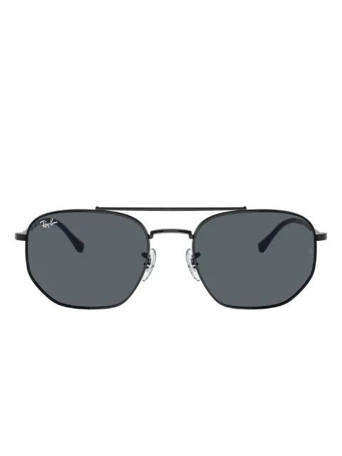 Ray-Ban logo-engraved square-frame sunglasses 