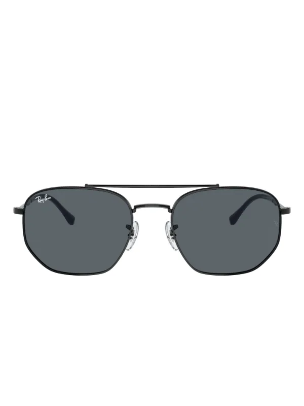 Ray-Ban ブラック スクエア サングラス Ray-Ban スクエアフレーム サングラス | ブラック | FARFETCH JP