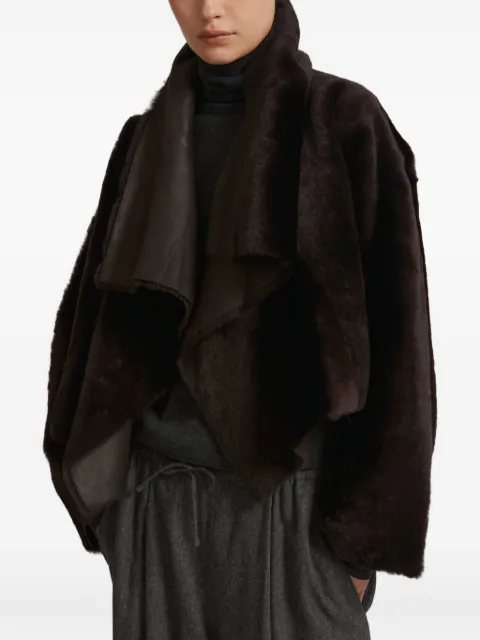 Yves Salomon Drapierte Jacke aus Lammleder