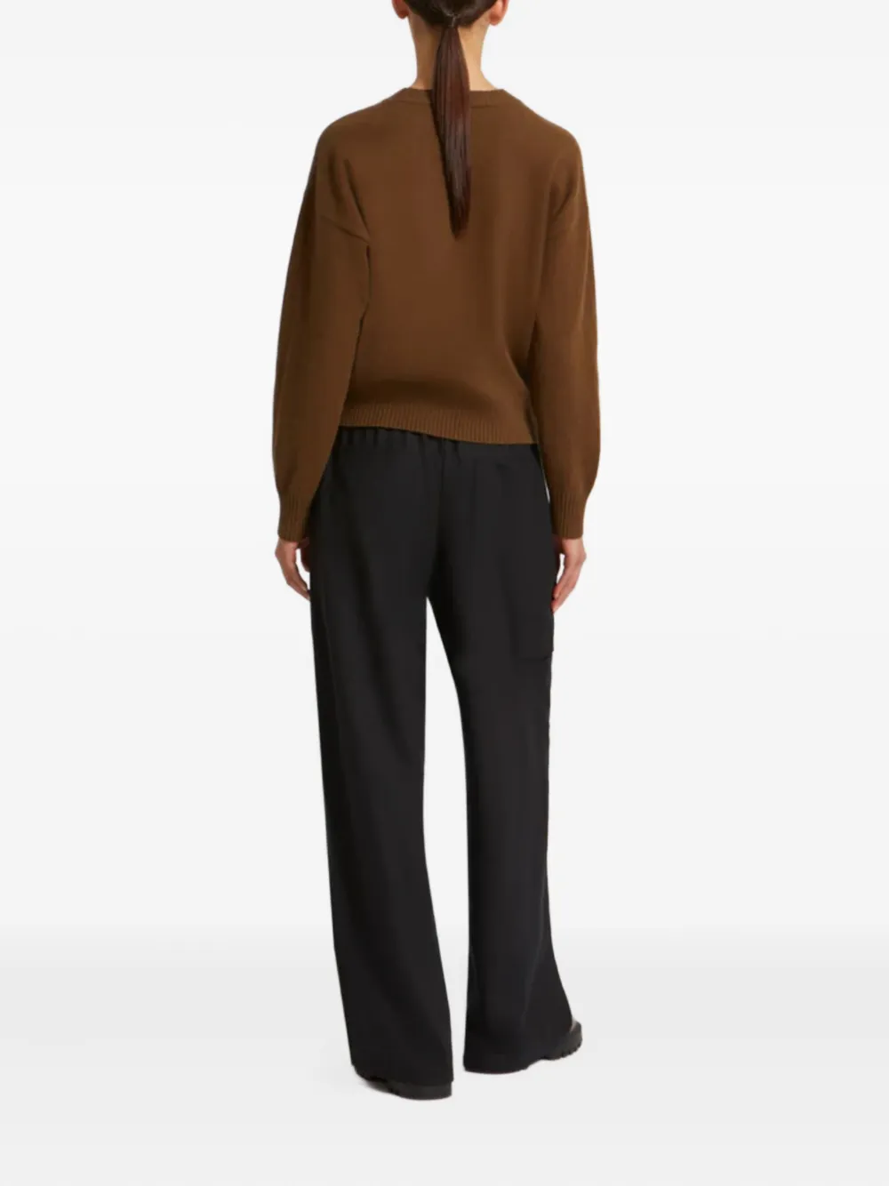 Yves Salomon Cargo Drawstring Trousers In Black