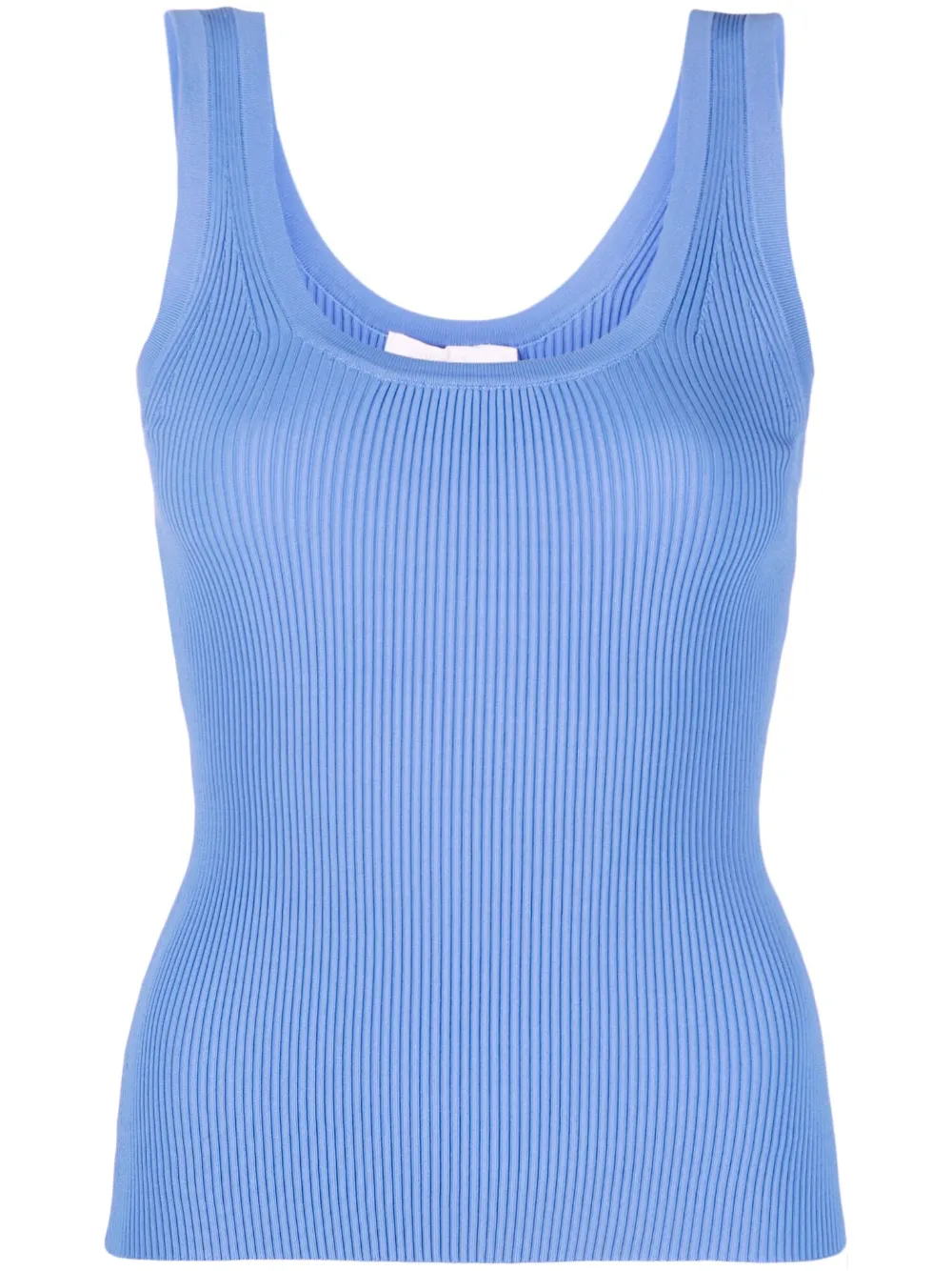 fine-ribbed tank top