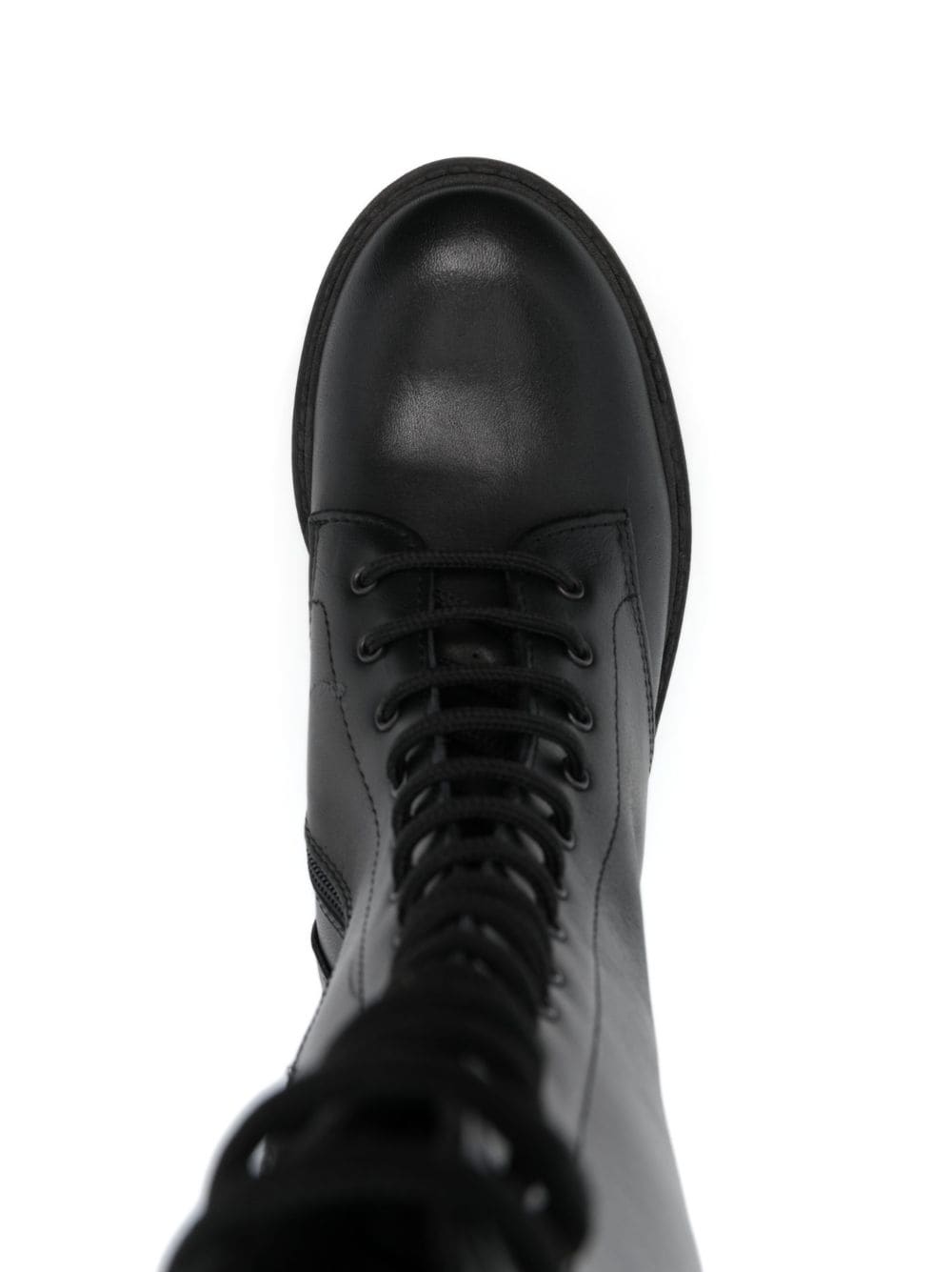 Shop P.a.r.o.s.h Lace-up Leather Boots In Black